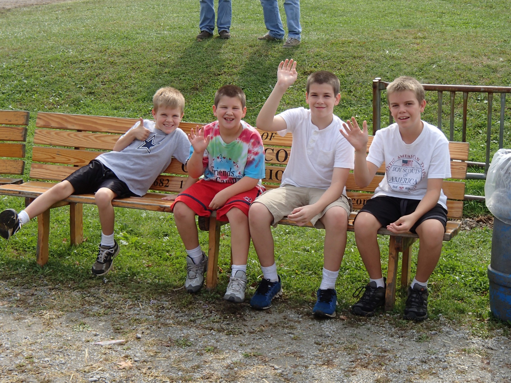 Kids on Bench